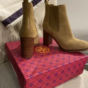 Tory Burch suede booties- Stafford- US 10M- NWT